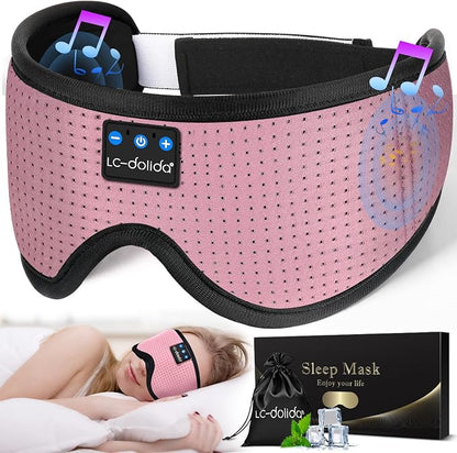 LC-dolida Sleep Mask with Bluetooth Headphones, Sleep Headphones Bluetooth by LC-dolida