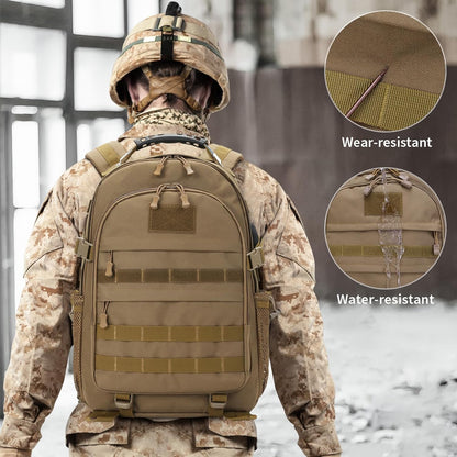 HUNTVP Military Tactical Backpack 40L Large Army 3 Day Assault Pack Molle Bag Backpacks WR Hunting Rucksack Assault Pack