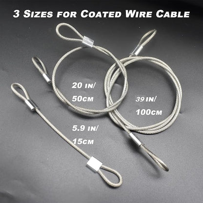 6 pcs 39 inch 3mm Thickness Stainless Steel Wire Cable - Image 5