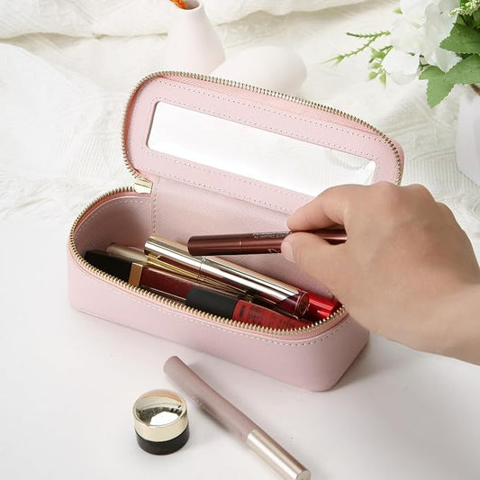 Aveniee Clear Makeup Brush Bag, Slim Cosmetic Brush Holder, small Toiletry Bag - Image 2