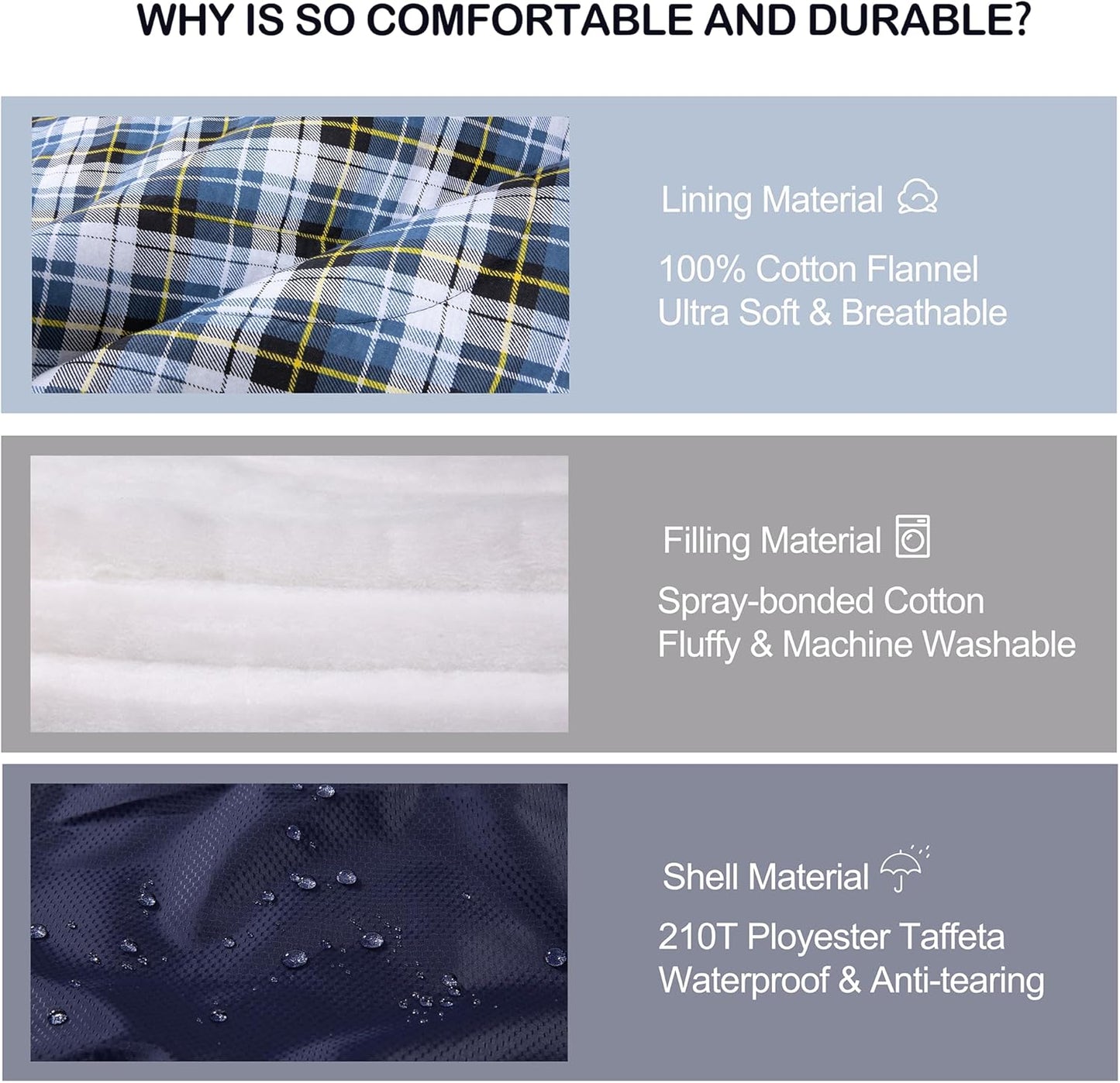 0 Degree Sleeping Bag 100% Cotton Flannel XXL for Adults Big and Tall Cold Weather Winter Zero Degree Camping,Free Compression Sack