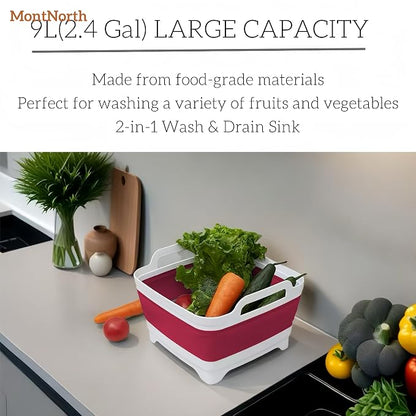 Collapsible Wash Basin 9L, Foldable Dish Tub - Image 7