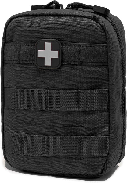 Carlebben EMT Pouch MOLLE Ifak Pouch Tactical MOLLE Medical First Aid Kit Utility Pouch (With Medical Supplies)