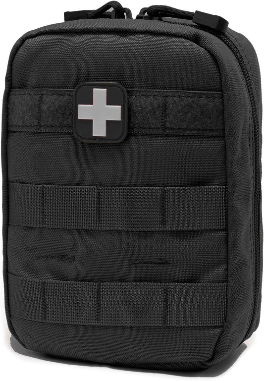 Carlebben EMT Pouch MOLLE Ifak Pouch Tactical MOLLE Medical First Aid Kit Utility Pouch (With Medical Supplies)