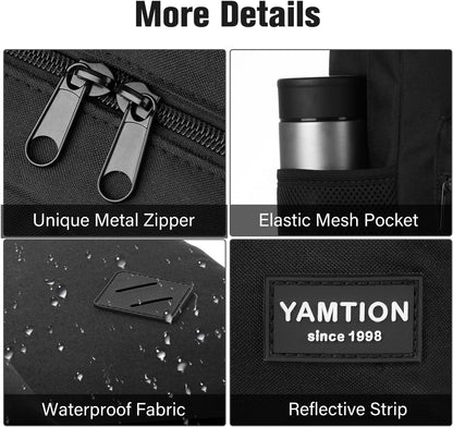 17 Inch Backpack for School Business Travel,Computer Bookbag Schoolbag for Work Office High School College Teen Men Boy Girl Women