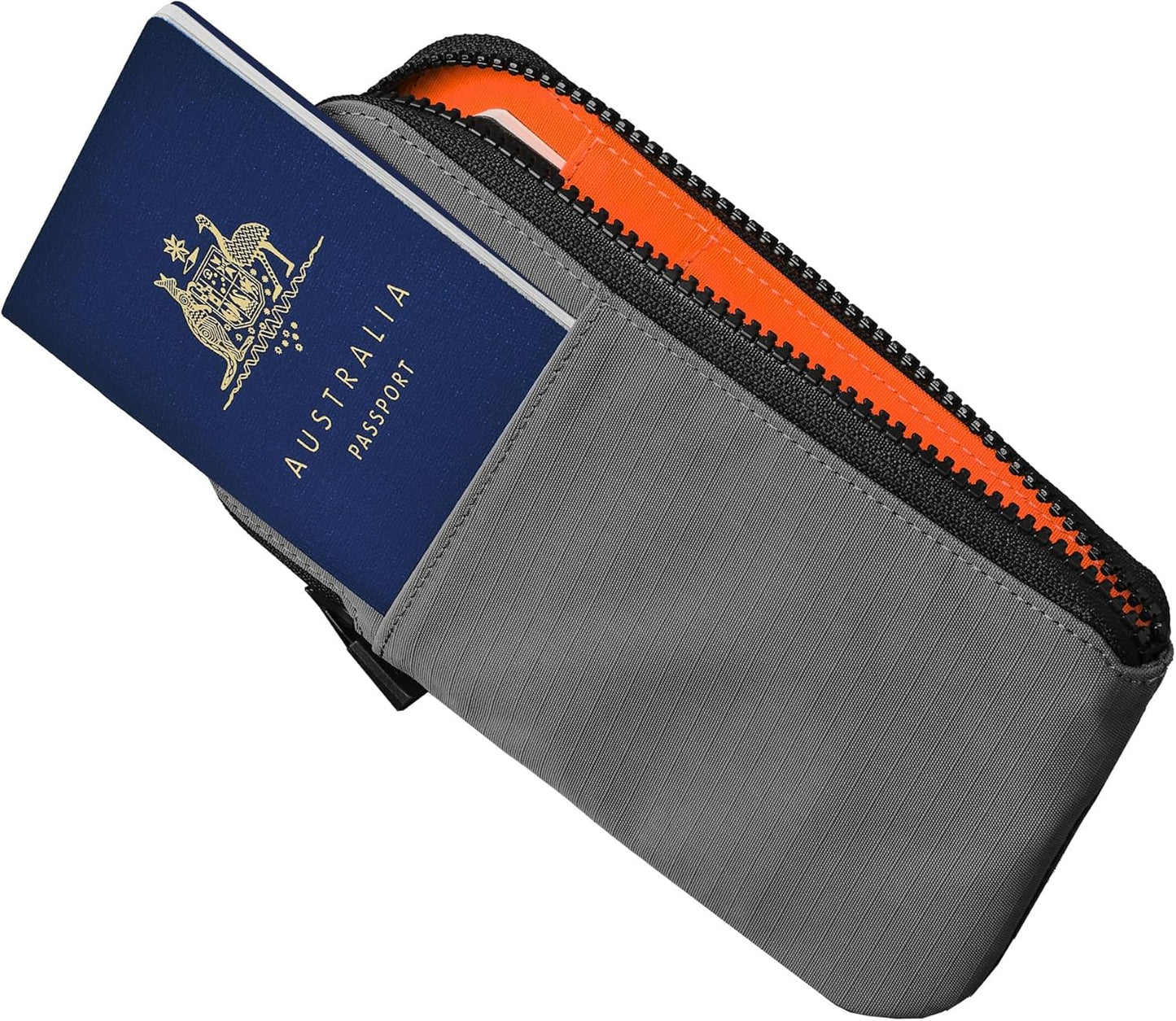 ALPAKA Zip Travel Wallet - Store Your Travel Accessories Efficiently - 3 Internal Pockets For Your Passport and More - 2 Card Slots - Made From Recycled and RFID-Protective Material