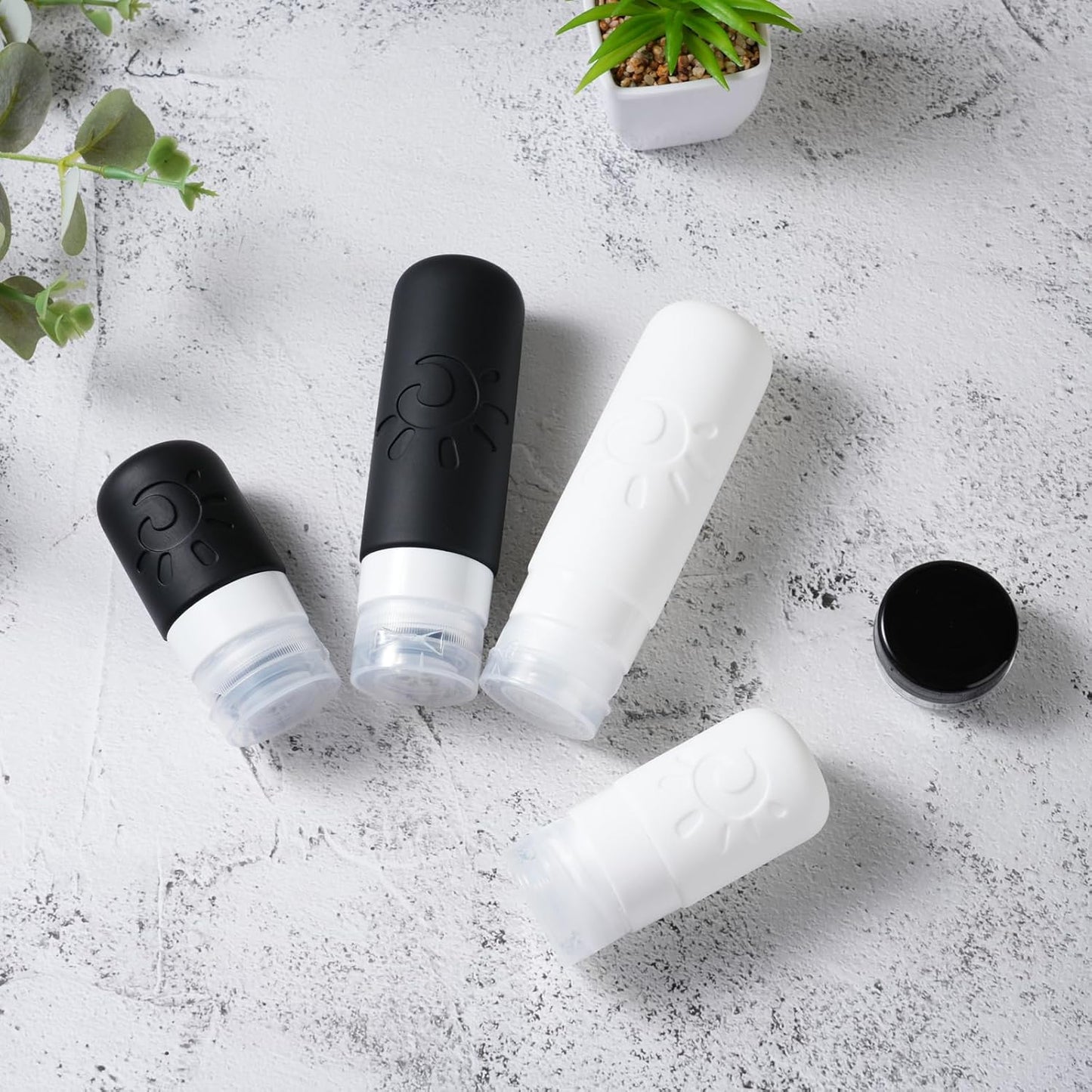 18 Pack travel Bottles for Toiletries, TSA Approved Silicone Travel Containers Leak Proof Refillable Travel Accessories for Shampoo Conditioner Lotion Body Wash(Multicolored G)