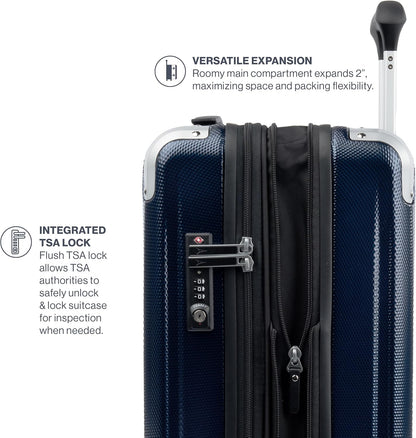Travelpro Pathways 3 Hardside Expandable Luggage, 8 Spinner Wheels, Lightweight Hard Shell Suitcase, 3 Piece Set (21/25/28), Royal Blue