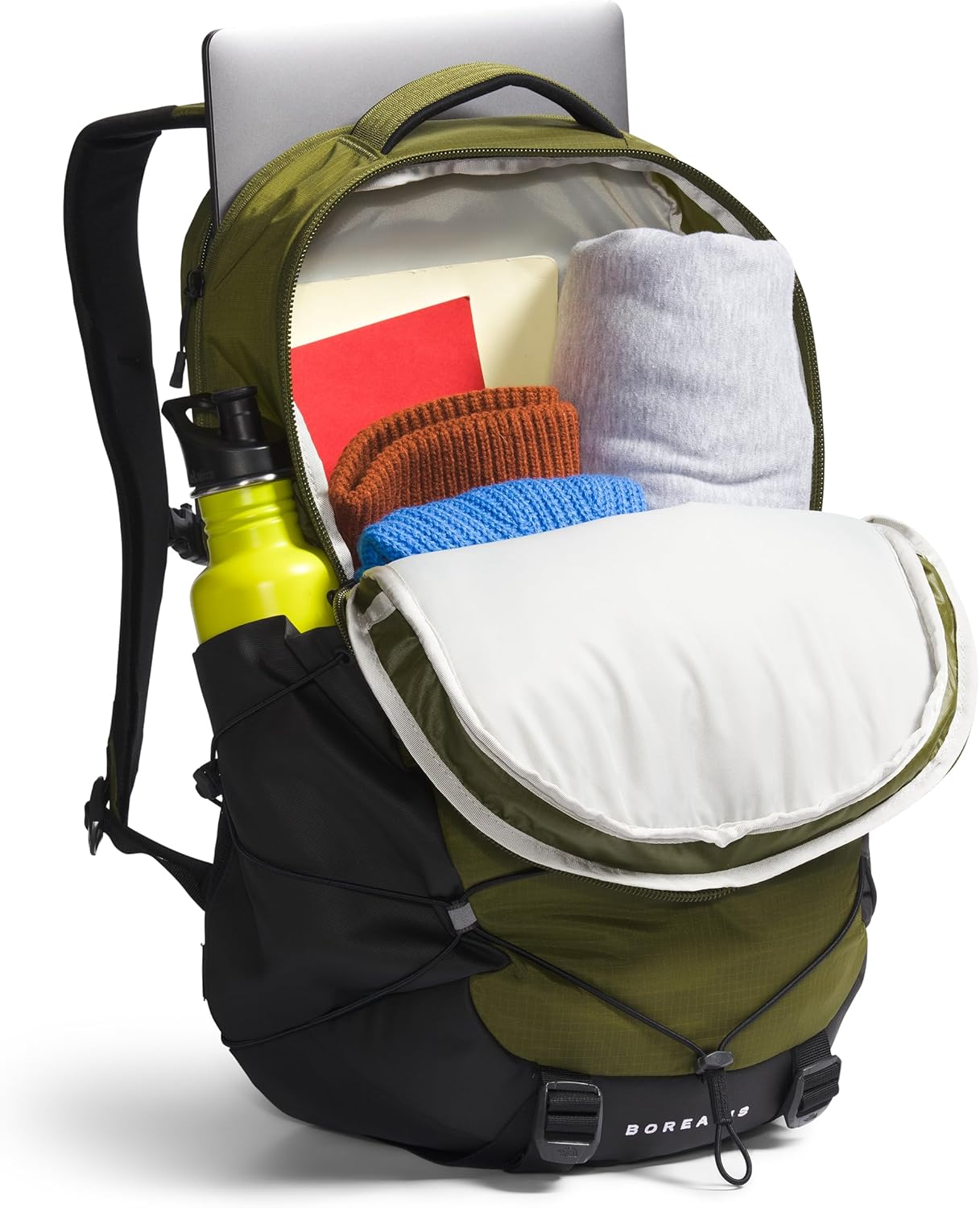 THE NORTH FACE Borealis Commuter Laptop Backpack, Forest Olive/TNF Black-NPF, One Size