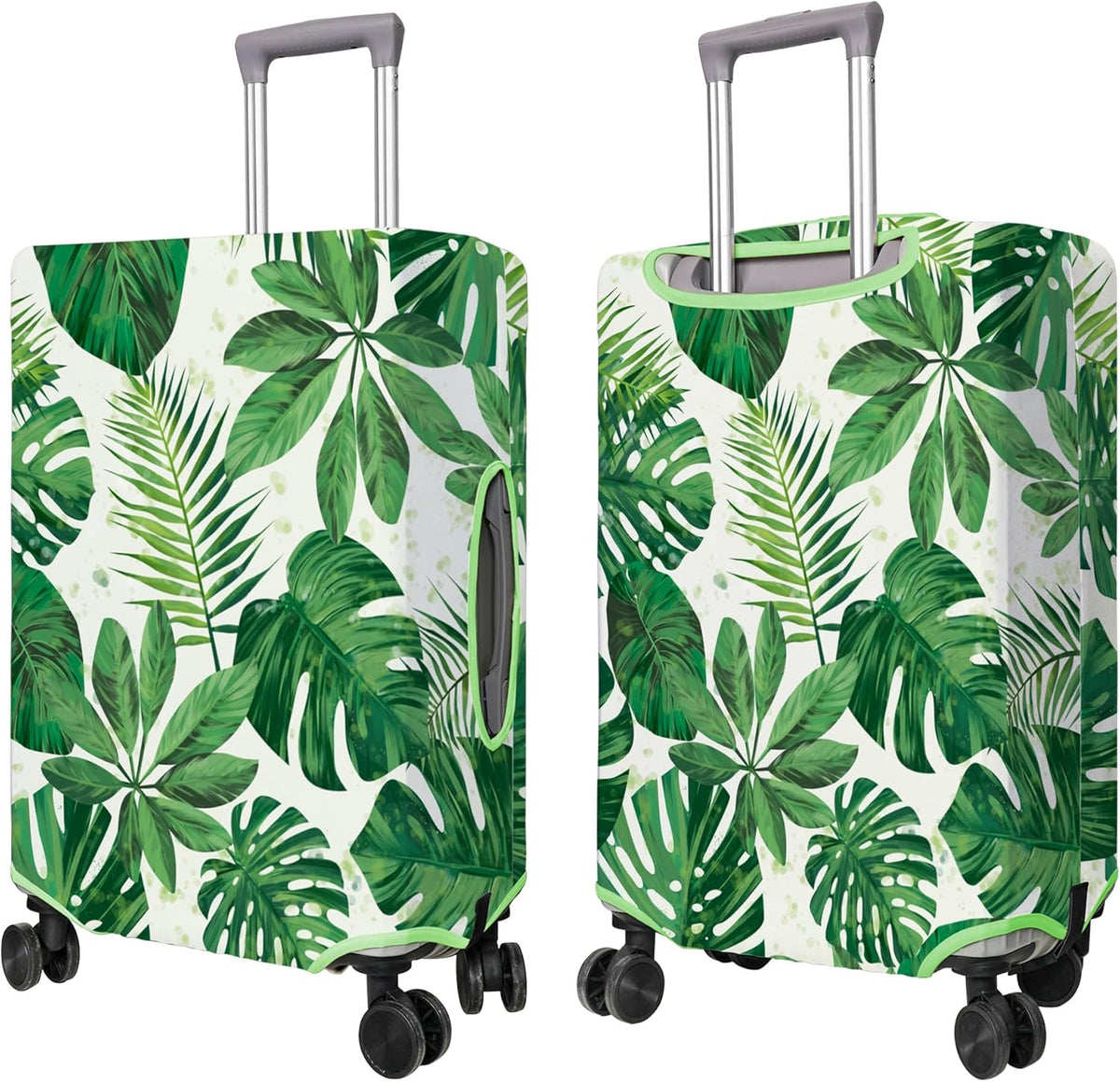 Travel Luggage Cover Suitcase Protector Fits 18-32 Inch Wheel Covers PatternedTravel Related Items Flower Luggage Protector Elastic S