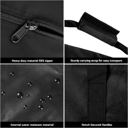 INFANZIA 24inch Sports Duffel Travel Bag, 56L Duffel Tote Bag with Upgrade Zipper, Water Resistant & Foldable Equipment Storage Bag for Camping Tent Tripod Fishing, 2PCS