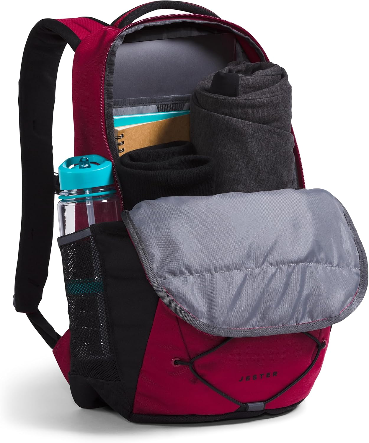 THE NORTH FACE Jester Everyday Laptop Backpack, Beetroot/TNF Black, One Size