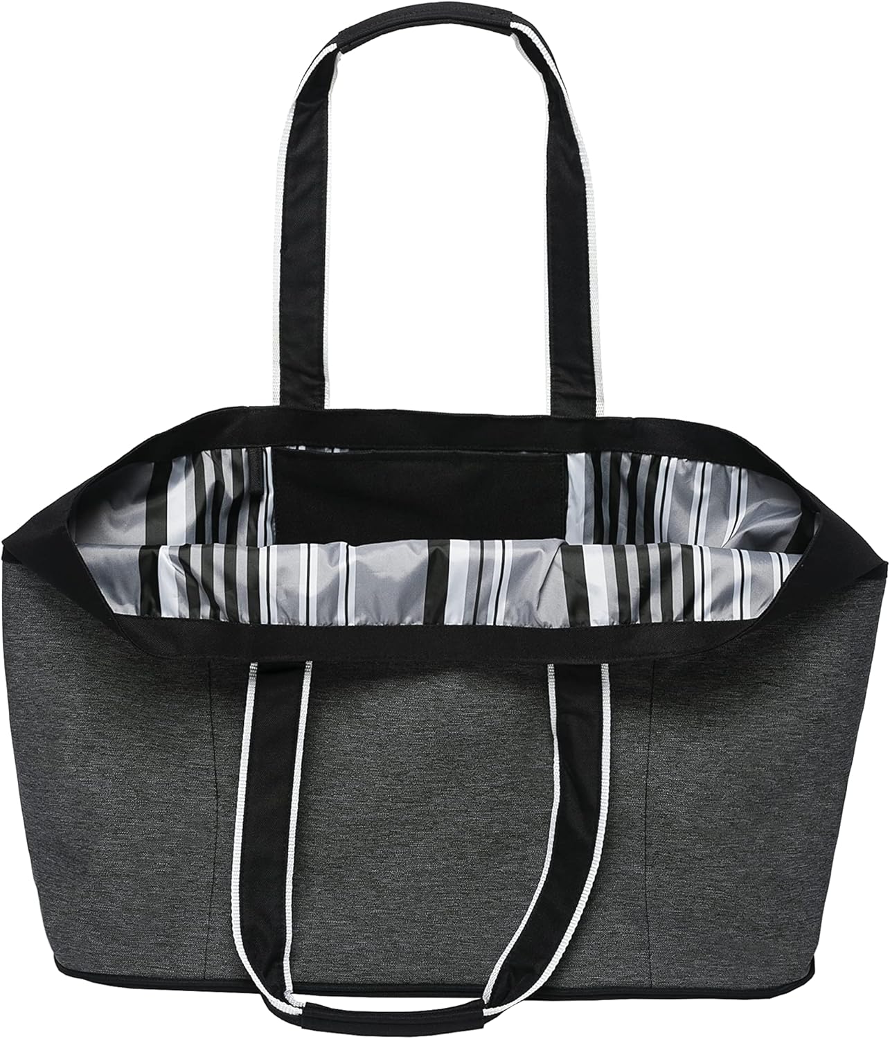 geckobrands Oversized Beach Tote – Large and Stylish Beach Bag with 4 Exterior Pockets and Zippered Internal Compartment