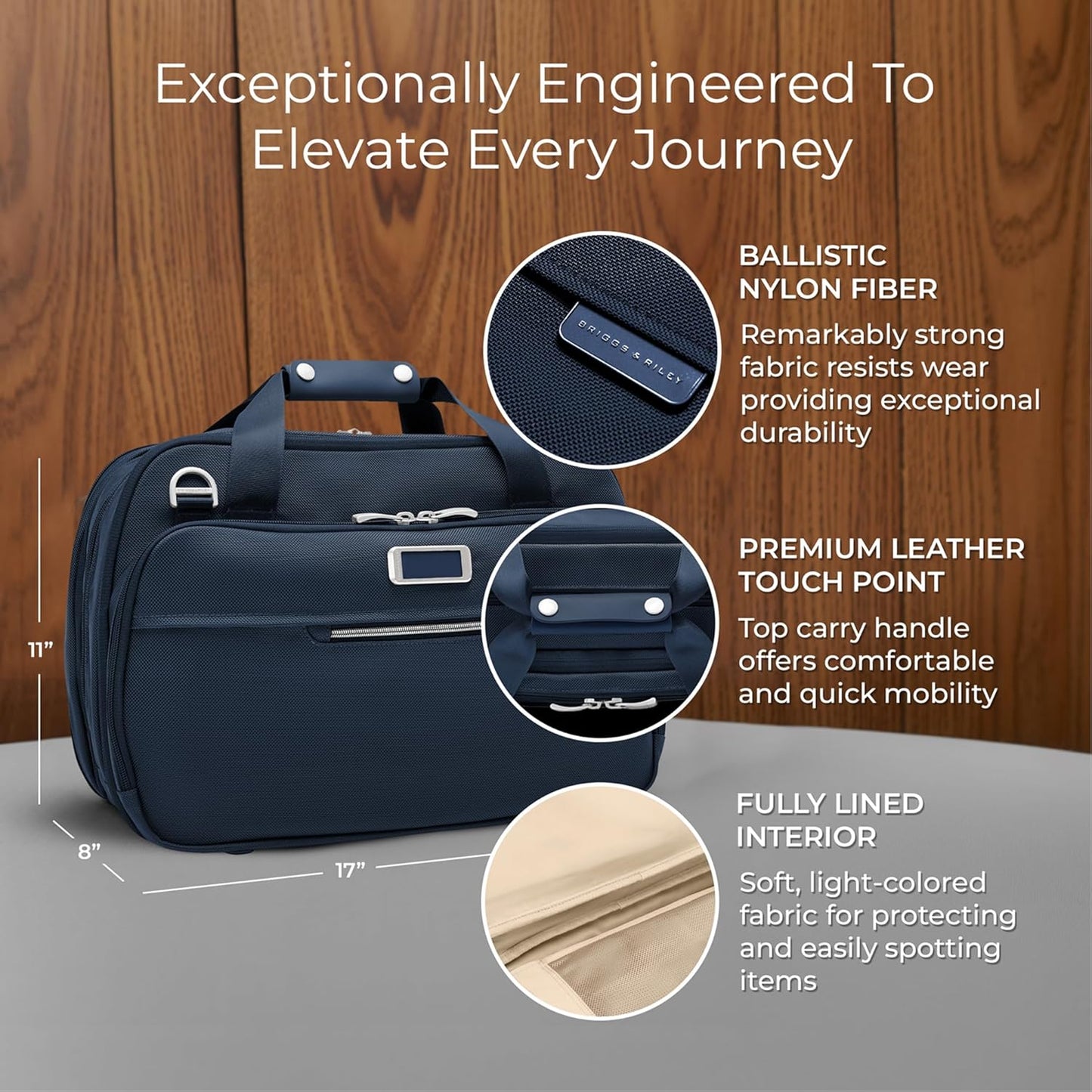 Briggs & Riley Travel Duffel Bag - Weekender & Overnight Luggage for Women & Men, Softside Bag