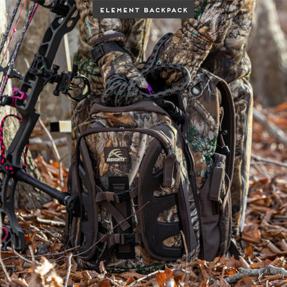 Insights Hunting by frogg toggs - The Element, Heavy Duty 1,831 Cubic Inch Hiking Fishing Camping Hunting Backpack, Realtree EDGE