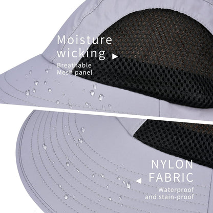 Sun Hat for Men Women with Neck Flap,UPF 50+ UV Protective Hiking Fishing Hats,Wide Brim Sun Hat for Women&Men
