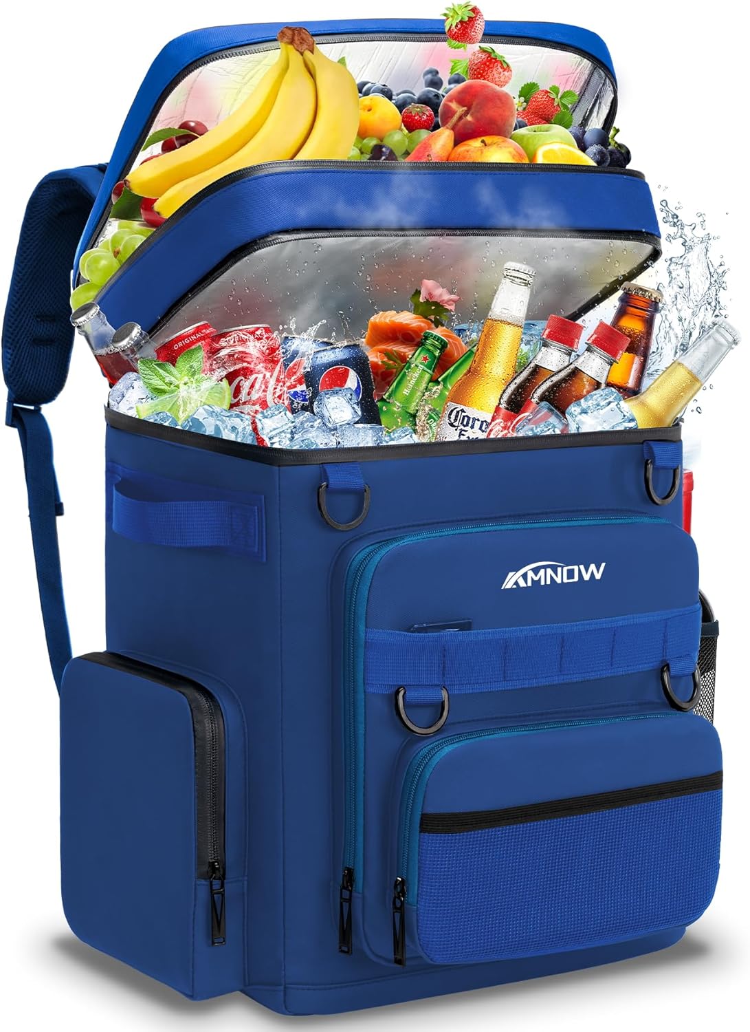 Backpack Cooler Insulated Leak Proof for Men Women 50 Cans Soft Cooler Backpack Insulated Waterproof Large Capacity Coolers Bag Portable for Lunch Camping Travel Picnic Hiking