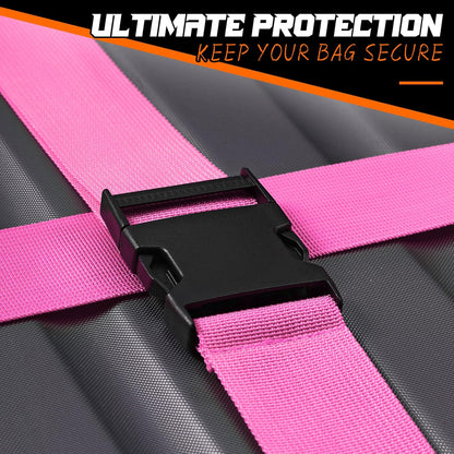 Eccliy 12 Pack Luggage Straps Suitcase Belts Wide Adjustable Packing Straps Travel Belts Accessories for Business Packing(Multicolor)