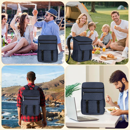 Cooler Backpack Soft Insulated Leak Proof 30 Cans Insulated Backpack Cooler Portable Picnic Camping Beach Hiking BBQ Lunch Backpack for Men and Women