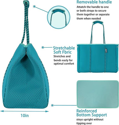QOGiR Neoprene Multipurpose Beach Bag Tote - Image 4