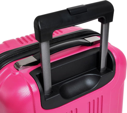Kenneth Cole REACTION Out of Bounds Lightweight Hardshell 4-Wheel Spinner Luggage, Magenta, 24-Inch Checked