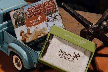 House of Jack Co. Flynn Hinged Money Clip Wallet for Men, Slim Front Pocket Card Holder, Full Grain Cowhide Leather Wallet, Brown