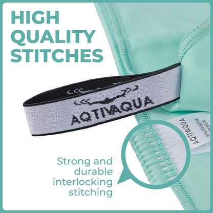 AqtivAqua Quick Dry Towel - Lightweight Microfiber Travel Towel w/Bag - Fast Drying Towel Set for Camping, Beach, Pool, Gym, Backpacking, Sports, Yoga & Swim Use, Hiking (Mint, M:24"x40")