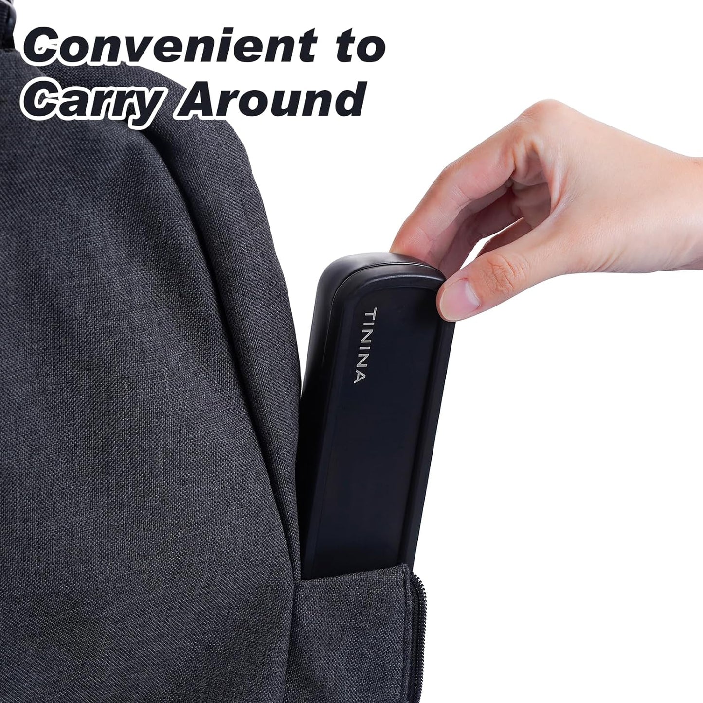 Travel Utensils with Case, 4-Piece Stainless Steel Portable Cutlery Set, Reinforced Case with Buckle Design, Lunch Box for Camping Work School, Include Fork Spoon Knife, Dishwasher Safe, Black