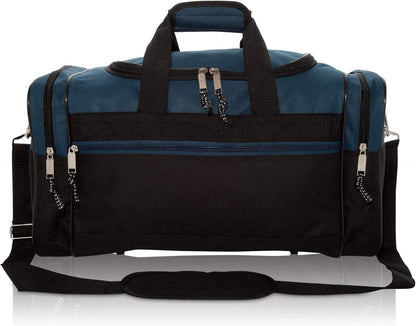 DALIX 17" Blank Duffle Bag Duffel Bag Travel Size Sports Durable Gym Bag