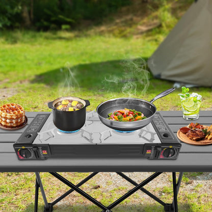 13.39 In Butane Camping Stove, Camping Stove With Portable Case, Portable Camping Stove, For Camping Trips, Gatherings, Or Other Outdoor Cooking