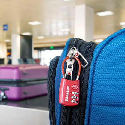 Master Lock 4688D Set Your Own Combination TSA Approved Luggage Lock, 1 Pack, Silver