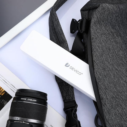 DEVICO Travel Utensils With Case, Camping Silverware, Portable Cutlery Flatware Set for Lunch, Reusable 18/8 Stainless Steel Knife Spoon Fork Chopsticks