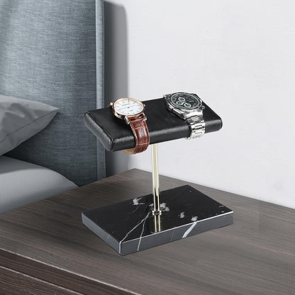LYS&LYX Watch stand watch display stand watch holder watch Handcrafted watch holder (2--black/silver/black)