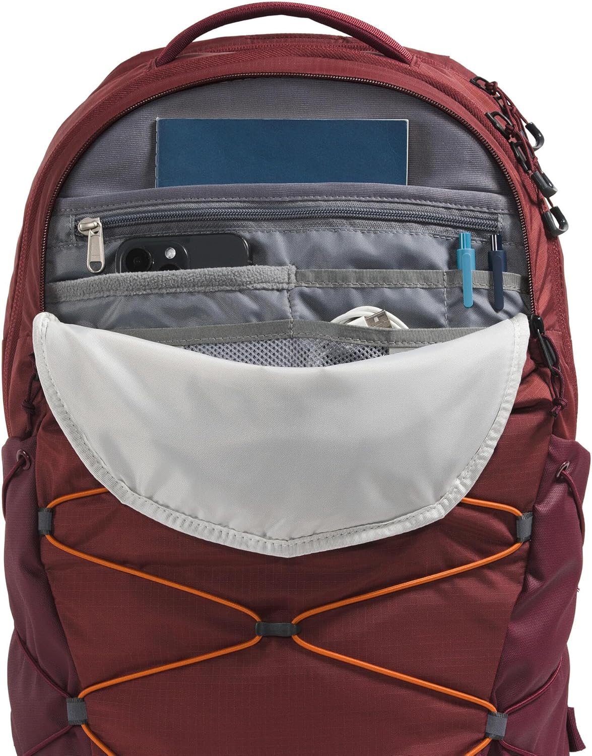 The North Face Borealis Commuter Laptop Backpack - PFAS Free, Sumac/Iron Bronze, One Size