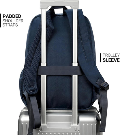 ZORFIN 26L Backpack for College, and Travel: Corduroy Bookbag - Midnight Blue