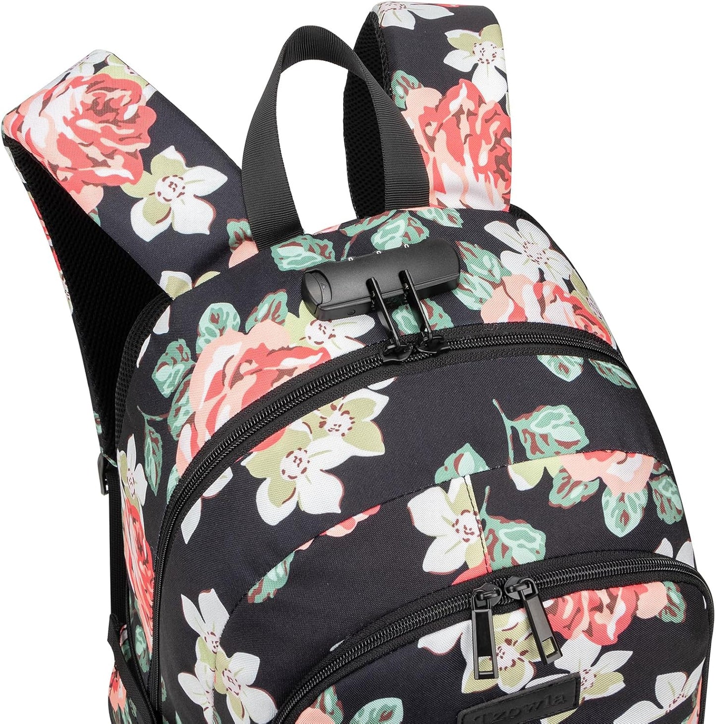 Tzowla Backpack Purse for Women, Stylish Travel Casual Daypack, Work Shopping Bag Light Weight For Men Fits 15.6 Inch Laptop Netbook- Flower