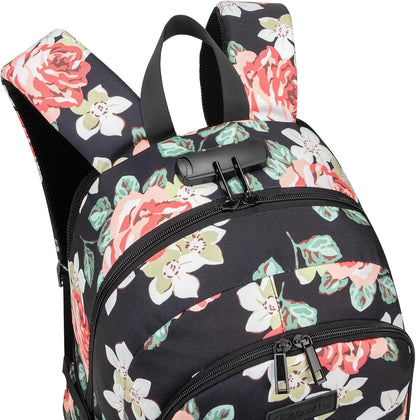 Tzowla Backpack Purse for Women, Stylish Travel Casual Daypack, Work Shopping Bag Light Weight For Men Fits 15.6 Inch Laptop Netbook- Flower