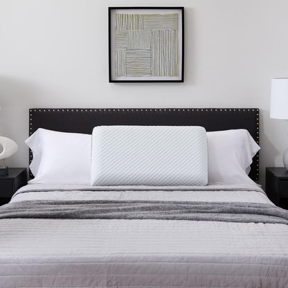 WEEKENDER Gel King Size-1-Pack-Medium Plush Feel-Neck and Shoulder Support-Side, Stomach, and Back Sleepers-Home, Hotel, & Hospital Essentials-CertiPur Certified Memory Foam Pillow, Blue