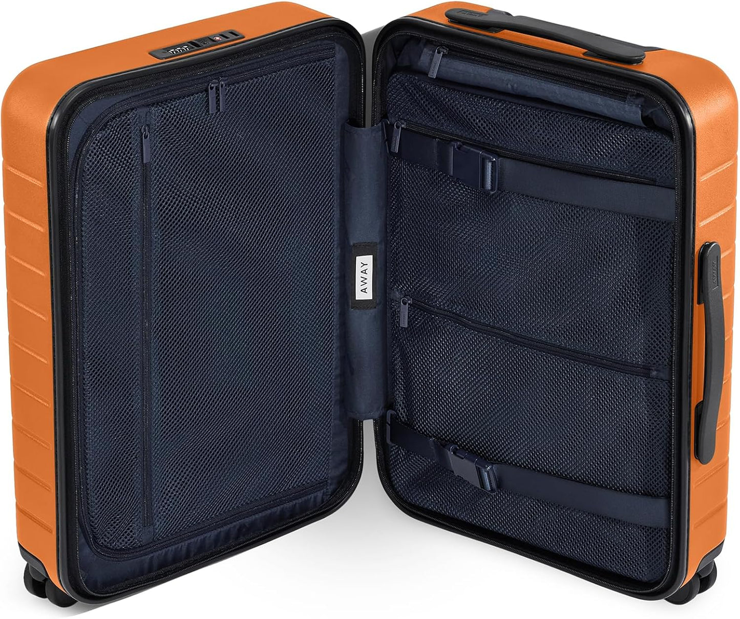 Away Carry-On Luggage, Lightweight Hardside Suitcase with Spinner Wheels, 22 Inch Airline Approved, TSA Lock, Sorbet Orange