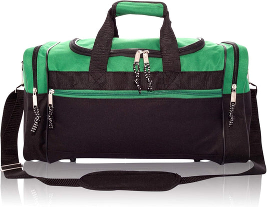 DALIX 17" Blank Duffle Bag Duffel Bag Travel Size Sports Durable Gym Bag