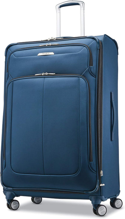 Samsonite Solyte DLX Softside Expandable Luggage with Spinner Wheels, Mediterranean Blue, 3-Piece Set (20/25/29)