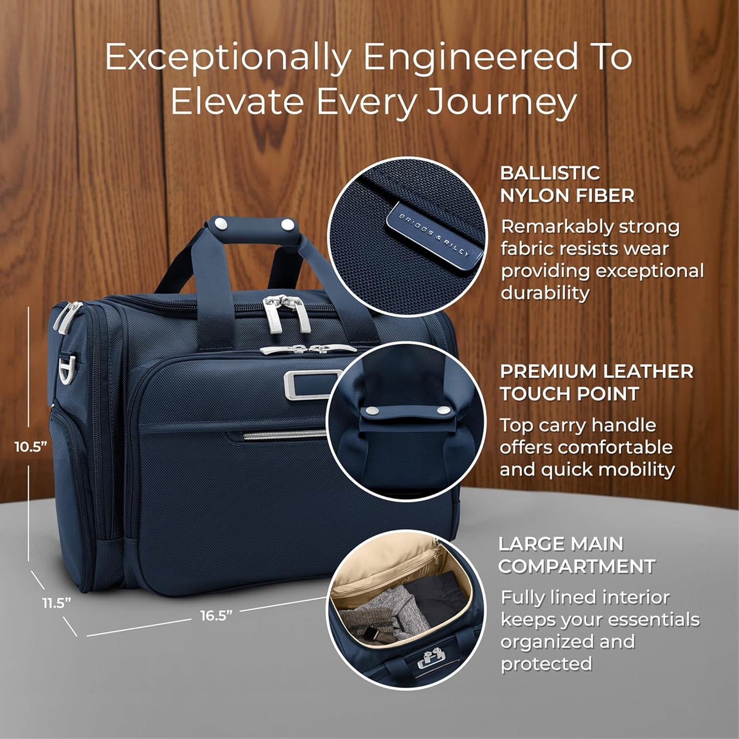 Briggs & Riley Travel Duffel Bag - Weekender & Overnight Luggage for Women & Men, Softside Bag