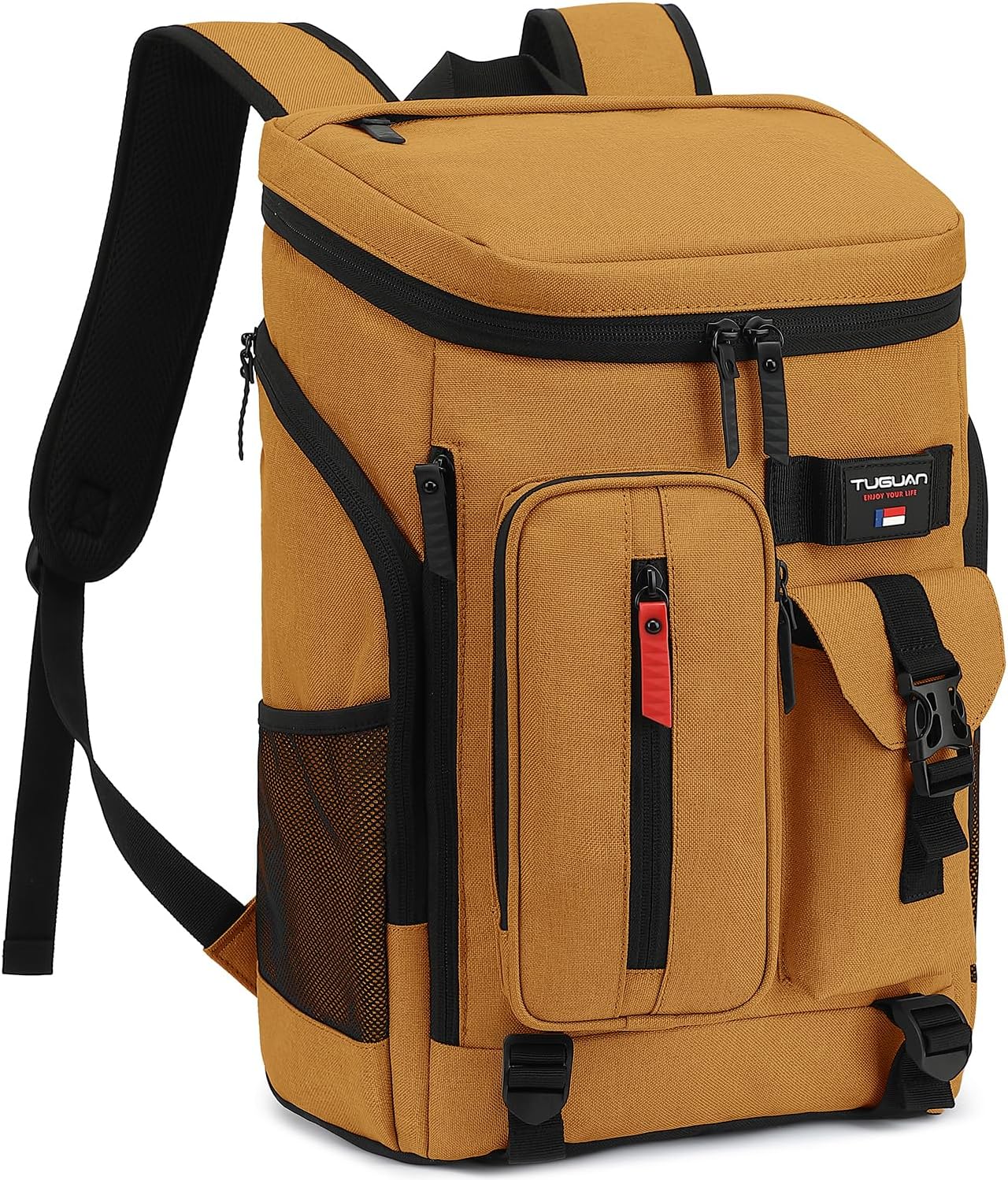 TUGUAN Cooler Backpack 36 Cans Insulated Leak Proof Lightweight Lunch Backpack for Men Work Portable Travel Thermal Bag Compartment Camping Hiking Beach Pincnic Cooler for Women