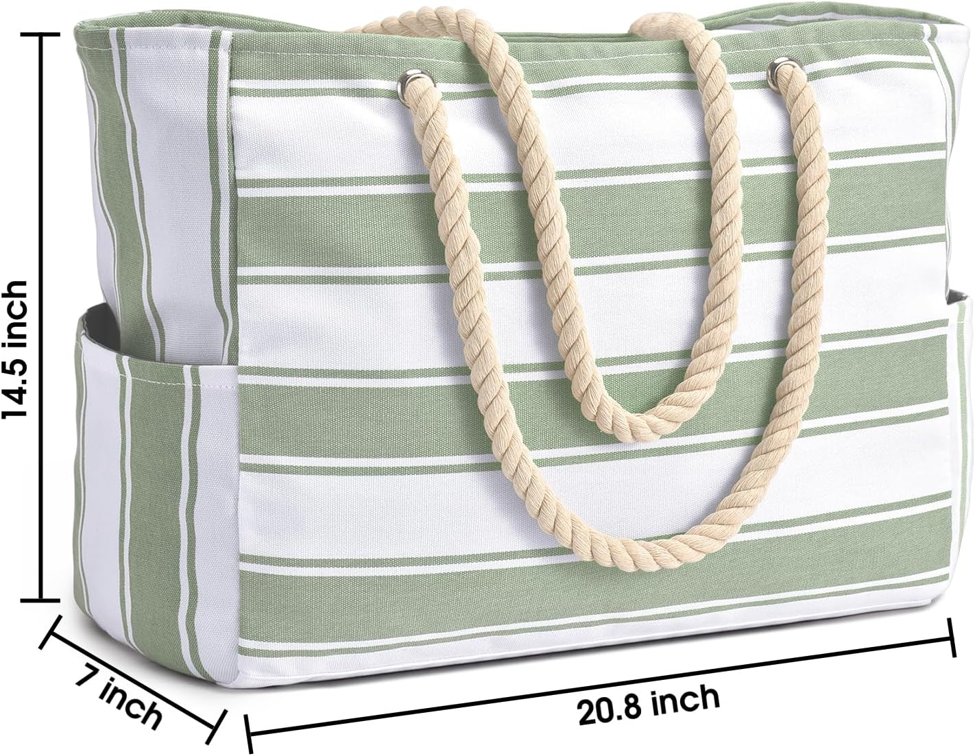 Becokan Beach Bags for Women Large Waterproof Beach Tote Bag Zipper Beach Bags Waterproof Sandproof Swim Pool Bag Large Tote