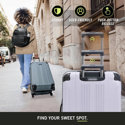 Kenneth Cole REACTION Out of Bounds, Lavender, 28-Inch Checked