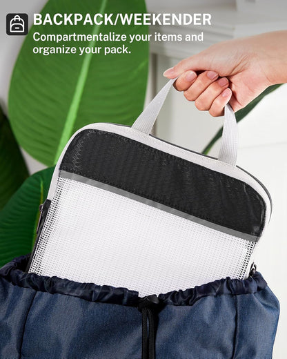 Compression Packing Cubes, Gonex Extensible Storage Mesh Bags Organizers