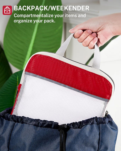 Compression Packing Cubes, Gonex Extensible Storage Mesh Bags Organizers