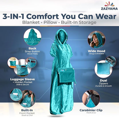 3-in-1 Travel Blanket Airplane – Compact - Image 3