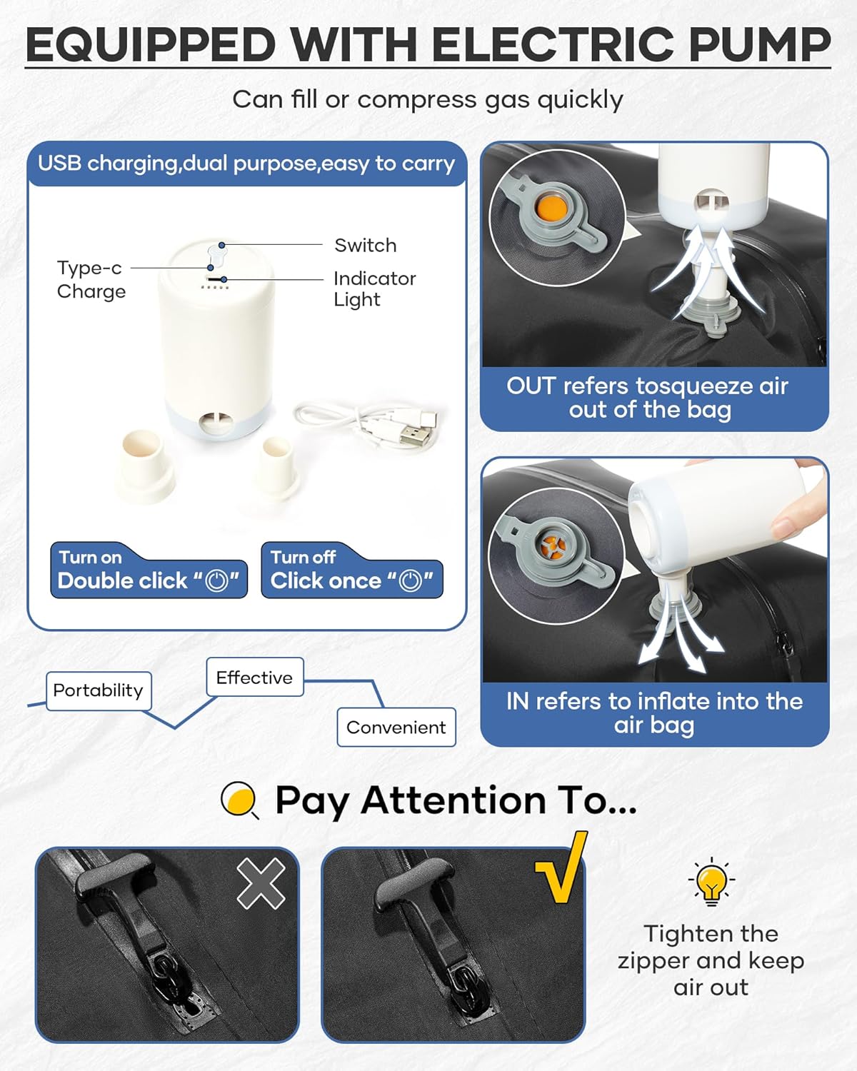 Black Vacuum Backpack With Vacuum Compression,Expanded Travel Laptop Backpacks For Women Men,Carry On Backpack Airback Backpacks With Pump Seal Packing, Personal Item Travel Bag