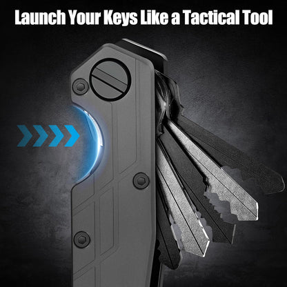 Key Organizer for Men Compact Key Holder Minimalist Key Case Metal Key Chain Key Holder for Keychain Secures 2-5 Keys